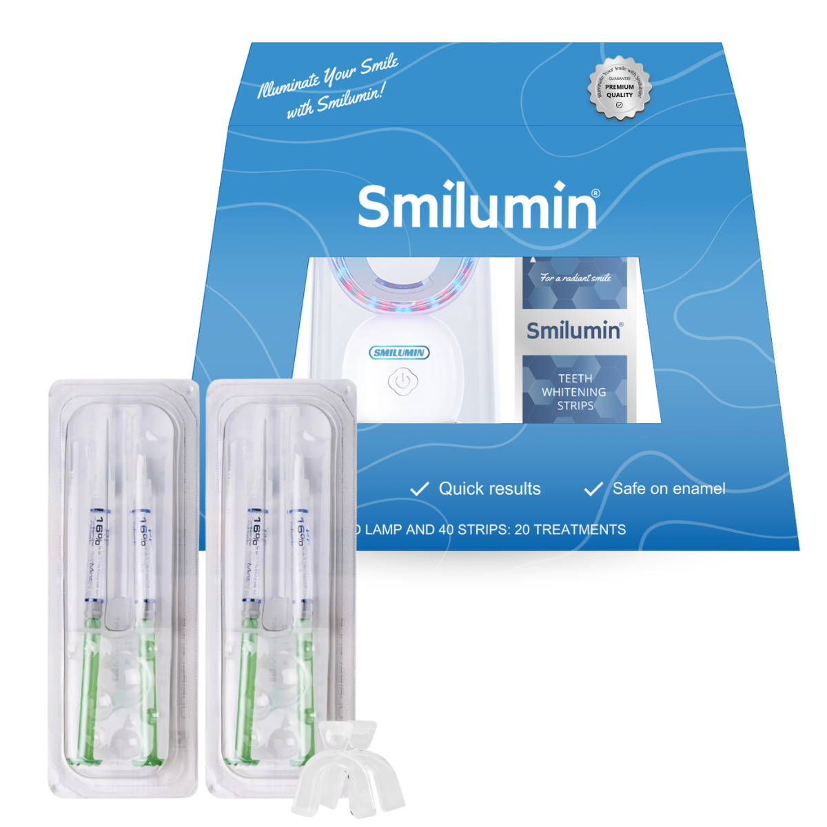 Smilumin + Opalescence 16% Mint – Set pentru albirea și îngrijirea dinților
