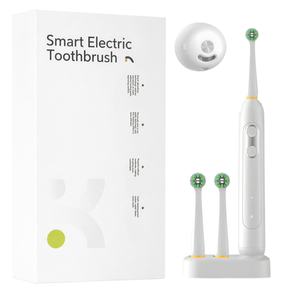 Elektrická zubná kefka biela + 2 hlavice + UV sterilizátor